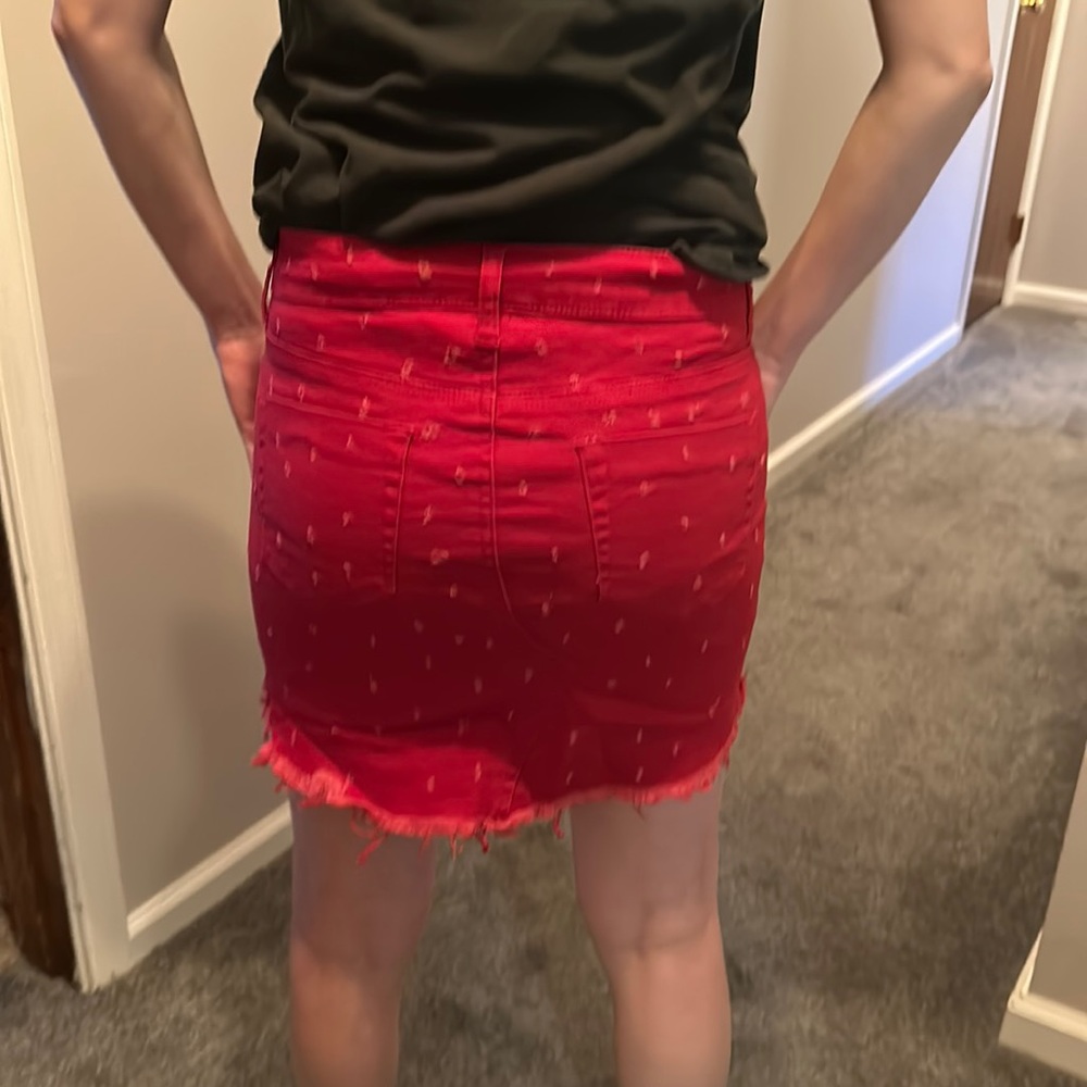 Fun red skirt